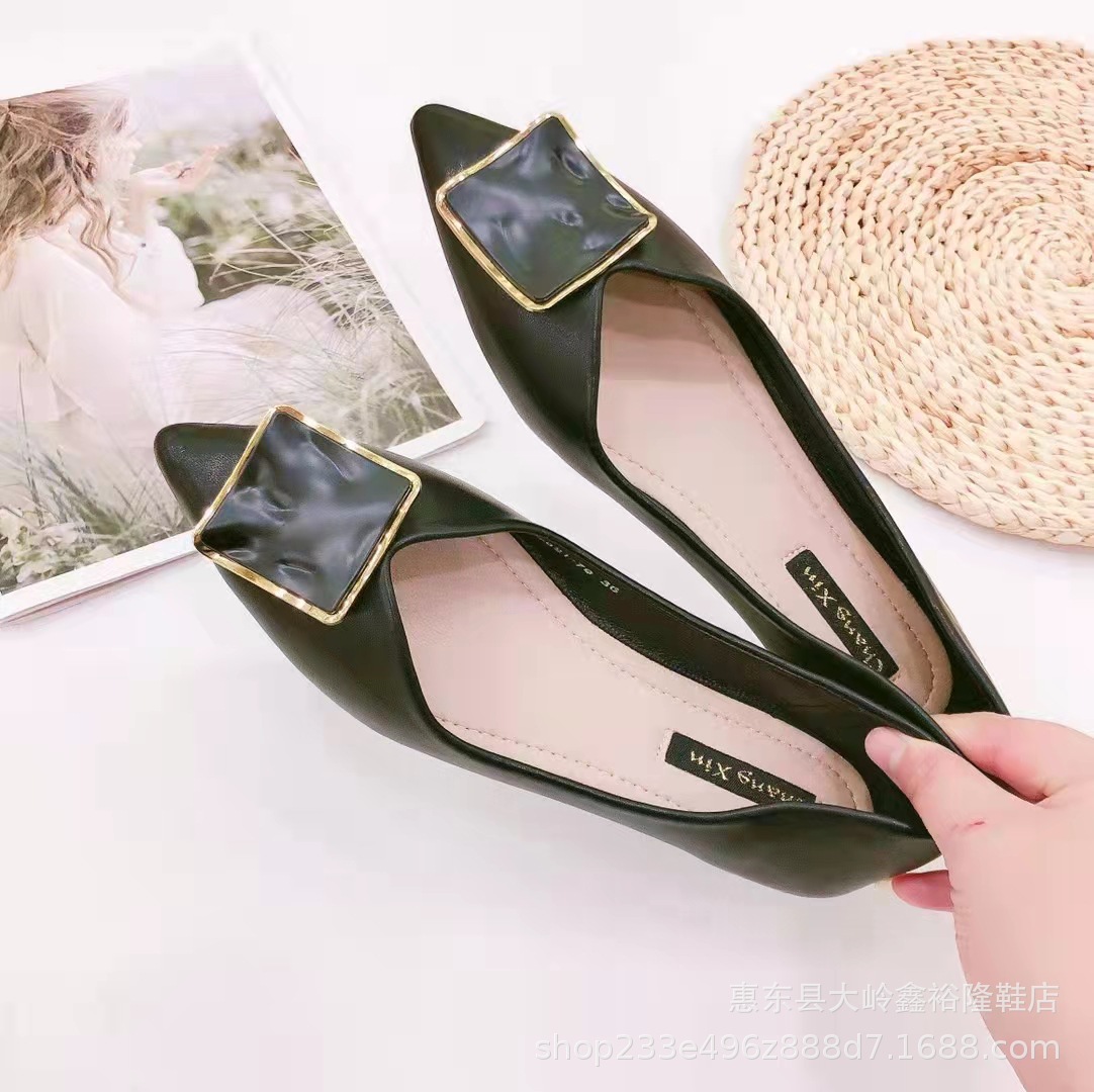Single shoe women's 2022 autumn new fashion versatile comfortable flat top pointed toe cover bag shoes Single shoe women's 2022 autumn new fashion versatile comfortable flat top pointed toe cover bag shoes