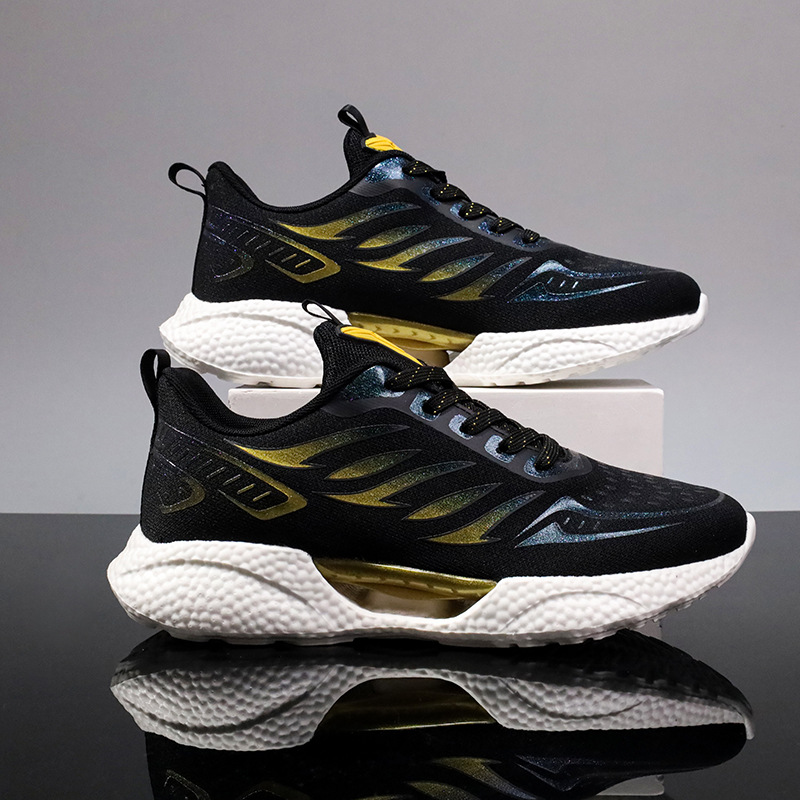 Cross border new Flyknit casual shoes men's sports shoes lightweight running men's shoes Korean version versatile trendy shoes fashion wholesale