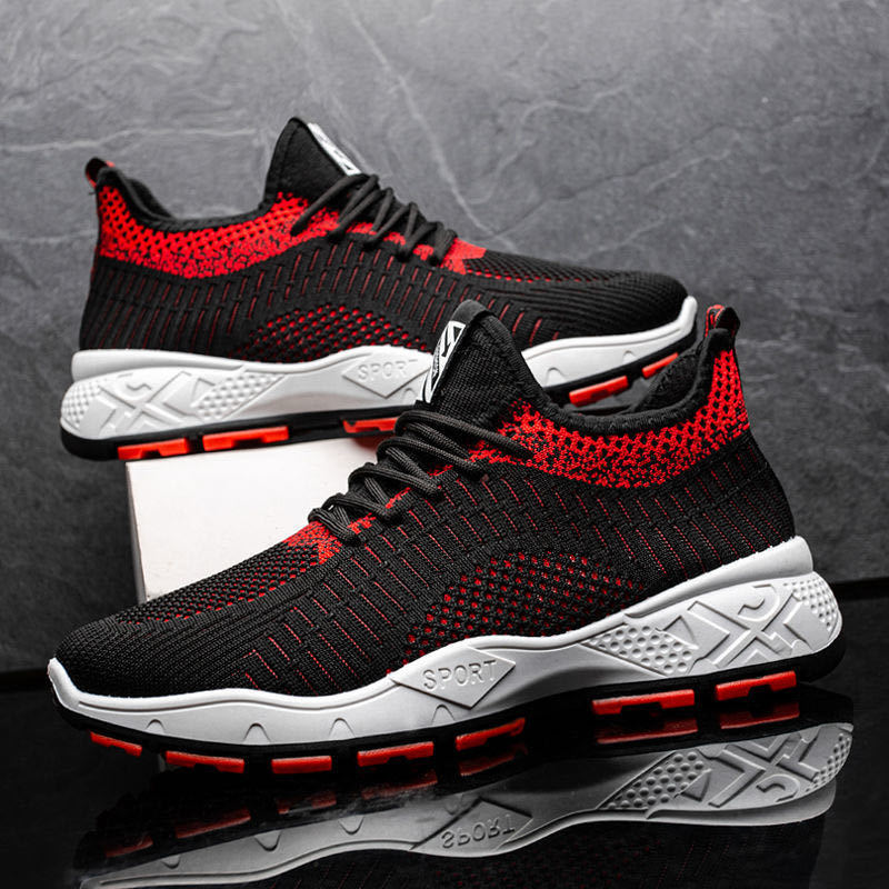 2023 Foreign Trade Spring Korean Edition Fashion Casual Shoes Men's Sports Shoes Mesh Flyknit Sports Running Shoes Hollow out 2023 Foreign Trade Spring Korean Edition Fashion Casual Shoes Men's Sports Shoes Mesh Flyknit Sports Running Shoes Hollow out