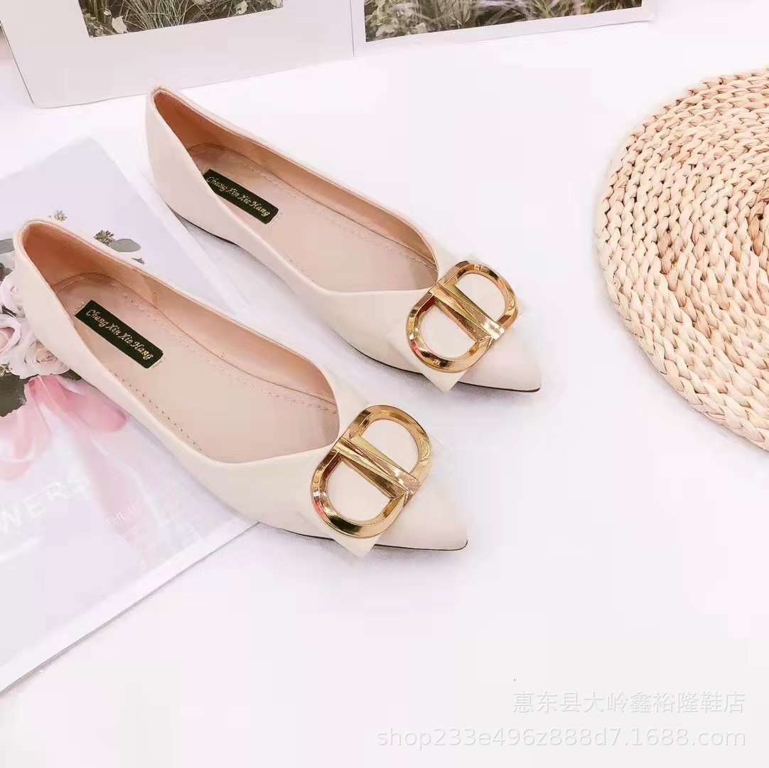 Internet celebrity flat sole women's 2022 spring new Korean version pointed shallow mouth soft soled bag shoes Internet celebrity flat sole women's 2022 spring new Korean version pointed shallow mouth soft soled bag shoes