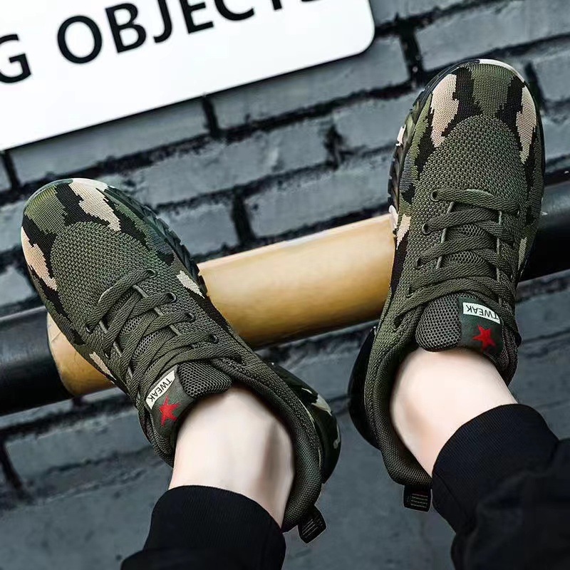 Leisure camouflage men's 2024 new low heel safety shoes, outdoor hiking sports shoes, student army training shoes, release shoes Leisure camouflage men's 2024 new low heel safety shoes, outdoor hiking sports shoes, student army training shoes, release shoes