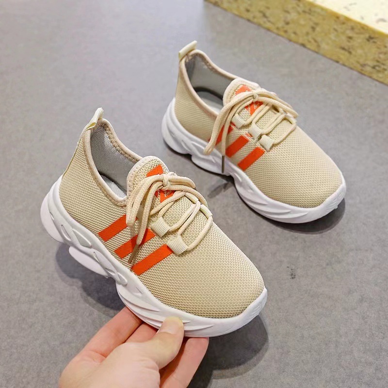 【 Source Factory 】 Baby Shoes Kindergarten Children's Sports Shoes Flyknit Mesh Shoes Soft Bottom Soft Surface Children's Shoes Casual Shoes