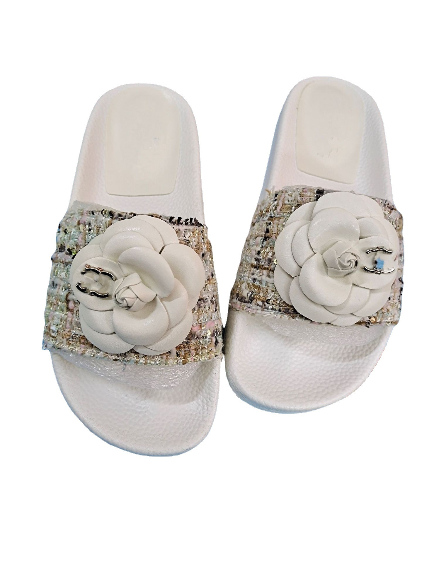 2025 New Slippers for Women's Summer Fashion Outerwear, Outdoor Flat bottomed One line Dragging, Flower Cool Slippers 2025 New Slippers for Women's Summer Fashion Outerwear, Outdoor Flat bottomed One line Dragging, Flower Cool Slippers