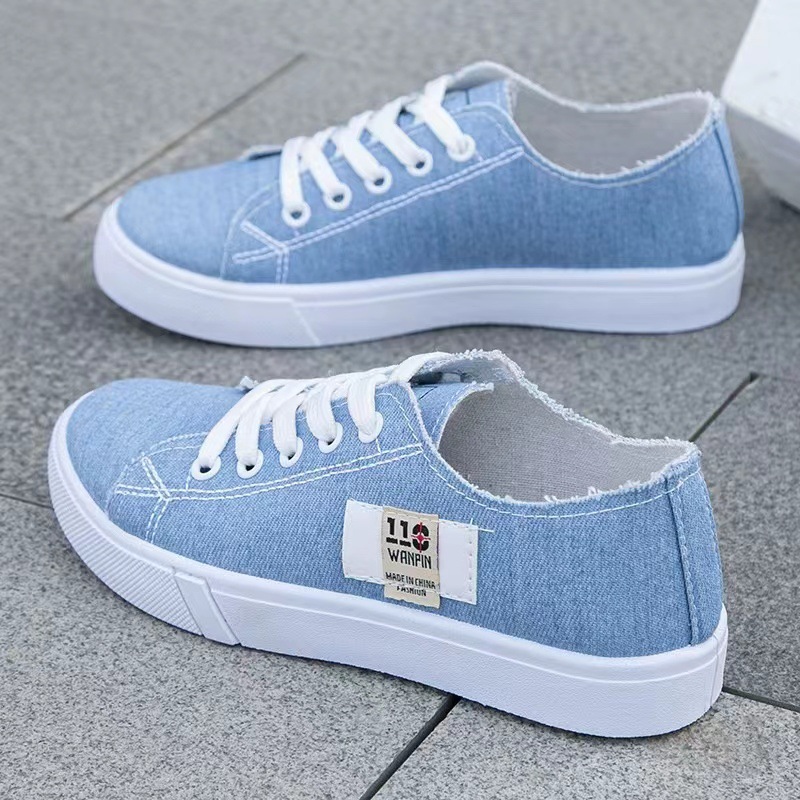 Canvas women's shoes autumn new versatile flat flat cloth shoes summer thin single shoes fashionable casual student board shoe manufacturer