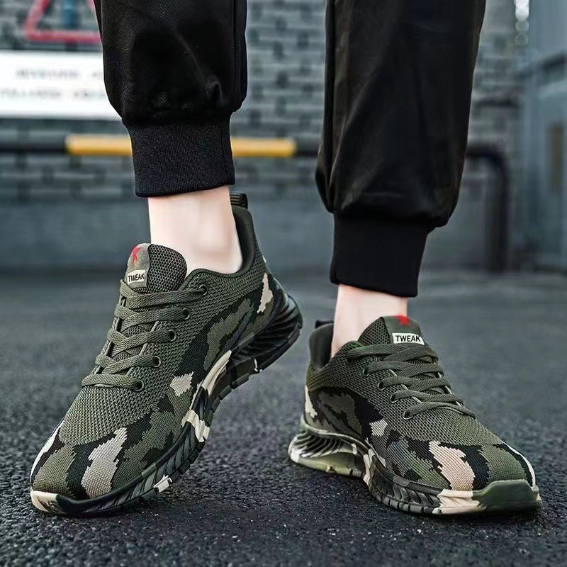 Leisure camouflage men's 2024 new low heel safety shoes, outdoor hiking sports shoes, student army training shoes, release shoes Leisure camouflage men's 2024 new low heel safety shoes, outdoor hiking sports shoes, student army training shoes, release shoes