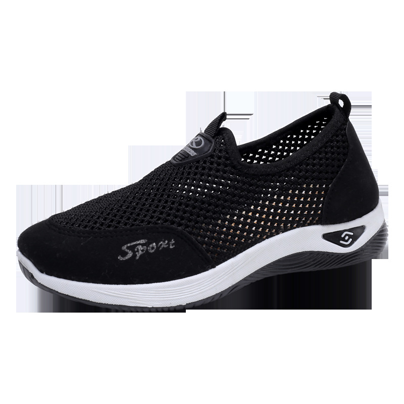 Summer new middle-aged and elderly mesh shoes breathable fly woven mother shoes soft sole comfortable casual cloth shoes for children Summer new middle-aged and elderly mesh shoes breathable fly woven mother shoes soft sole comfortable casual cloth shoes for children