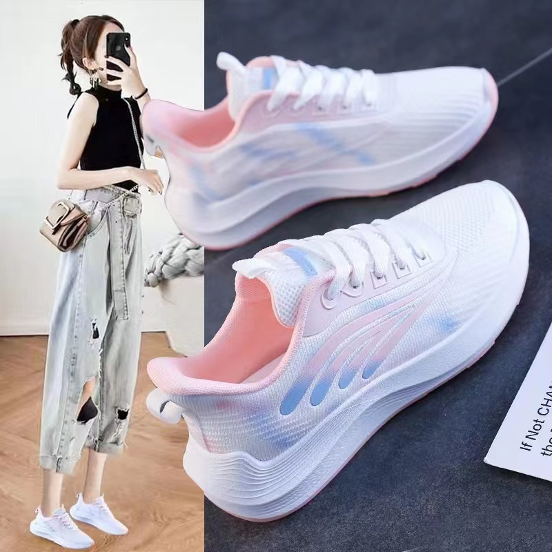 New Spring and Autumn Fashion Casual Shoes 2024 Women's Anti slip Running Sneakers Women's Korean Edition Trendy Soft Bottom Lightweight