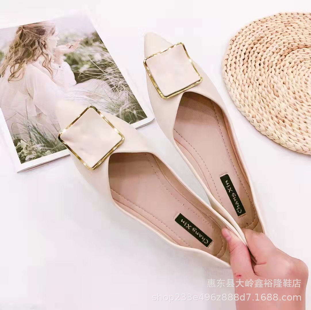 Single shoe women's 2022 autumn new fashion versatile comfortable flat top pointed toe cover bag shoes Single shoe women's 2022 autumn new fashion versatile comfortable flat top pointed toe cover bag shoes