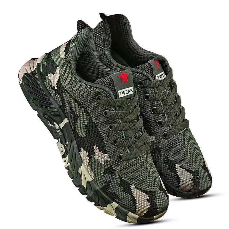 Leisure camouflage men's 2024 new low heel safety shoes, outdoor hiking sports shoes, student army training shoes, release shoes Leisure camouflage men's 2024 new low heel safety shoes, outdoor hiking sports shoes, student army training shoes, release shoes