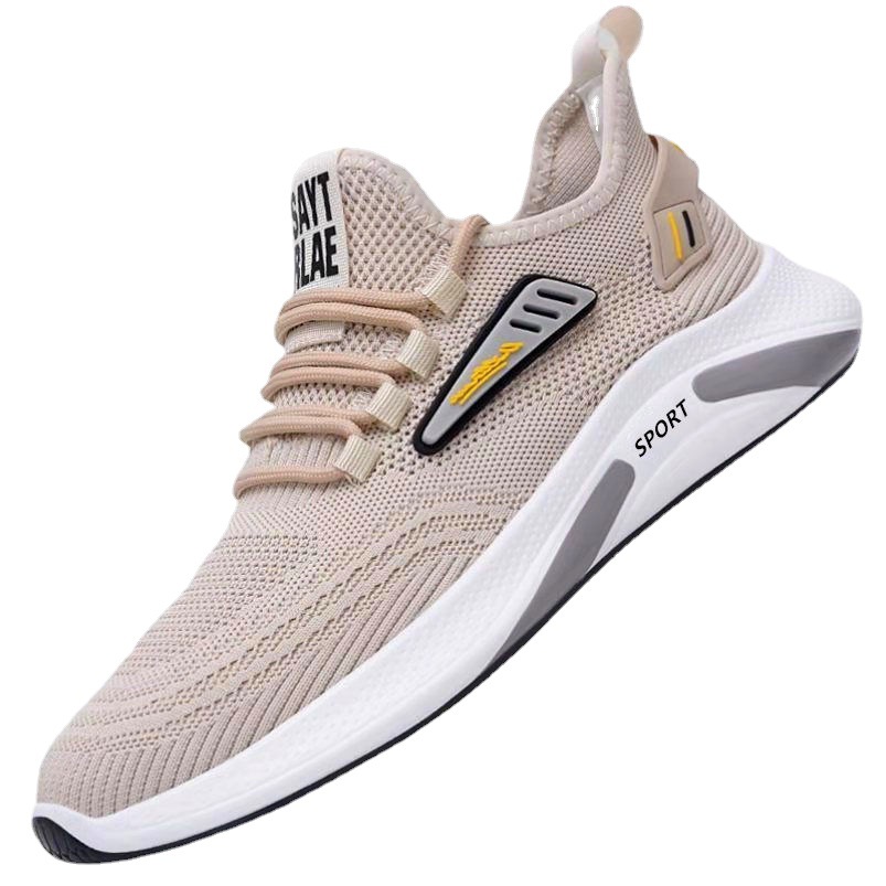 Cross border men's casual shoes, fly woven sports shoes, men's lace up breathable men's shoes, comfortable soft soled mesh sneakers, light and trendy Cross border men's casual shoes, fly woven sports shoes, men's lace up breathable men's shoes, comfortable soft soled mesh sneakers, light and trendy