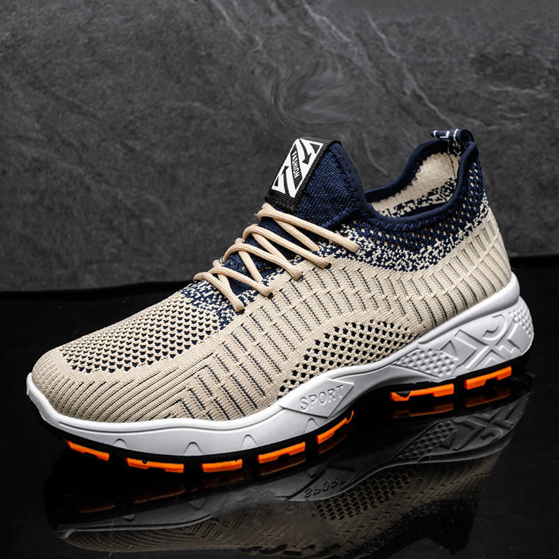 2023 Foreign Trade Spring Korean Edition Fashion Casual Shoes Men's Sports Shoes Mesh Flyknit Sports Running Shoes Hollow out 2023 Foreign Trade Spring Korean Edition Fashion Casual Shoes Men's Sports Shoes Mesh Flyknit Sports Running Shoes Hollow out