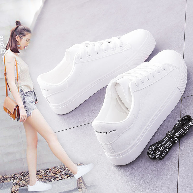 White shoes for women 2024 Spring and Autumn new fashionable flat flat shoes for students, breathable women's shoes, internet famous single shoes, casual white shoes White shoes for women 2024 Spring and Autumn new fashionable flat flat shoes for students, breathable women's shoes, internet famous single shoes, casual white shoes
