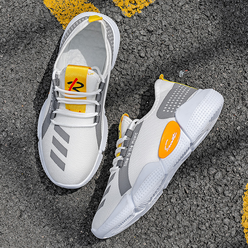 Cross border new men's sports shoes fly woven mesh casual shoes men's cloth shoes trendy lightweight running shoes wholesale Cross border new men's sports shoes fly woven mesh casual shoes men's cloth shoes trendy lightweight running shoes wholesale