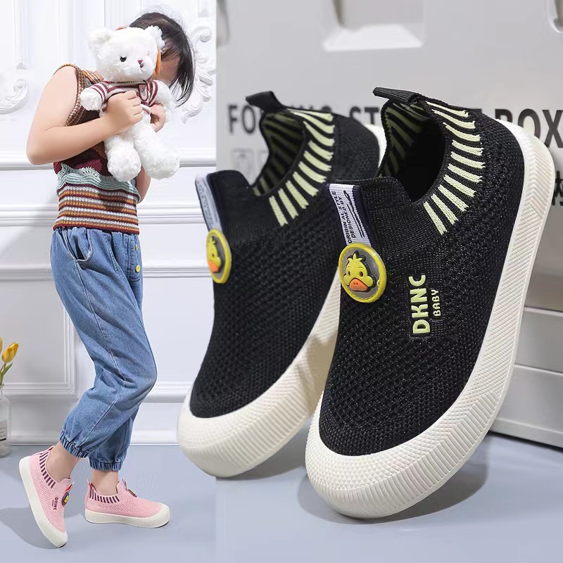 Children's sports shoes, men's and women's children's baby shoes, breathable fly woven mesh shoes, soft soled soft faced children's shoes, one foot casual shoes