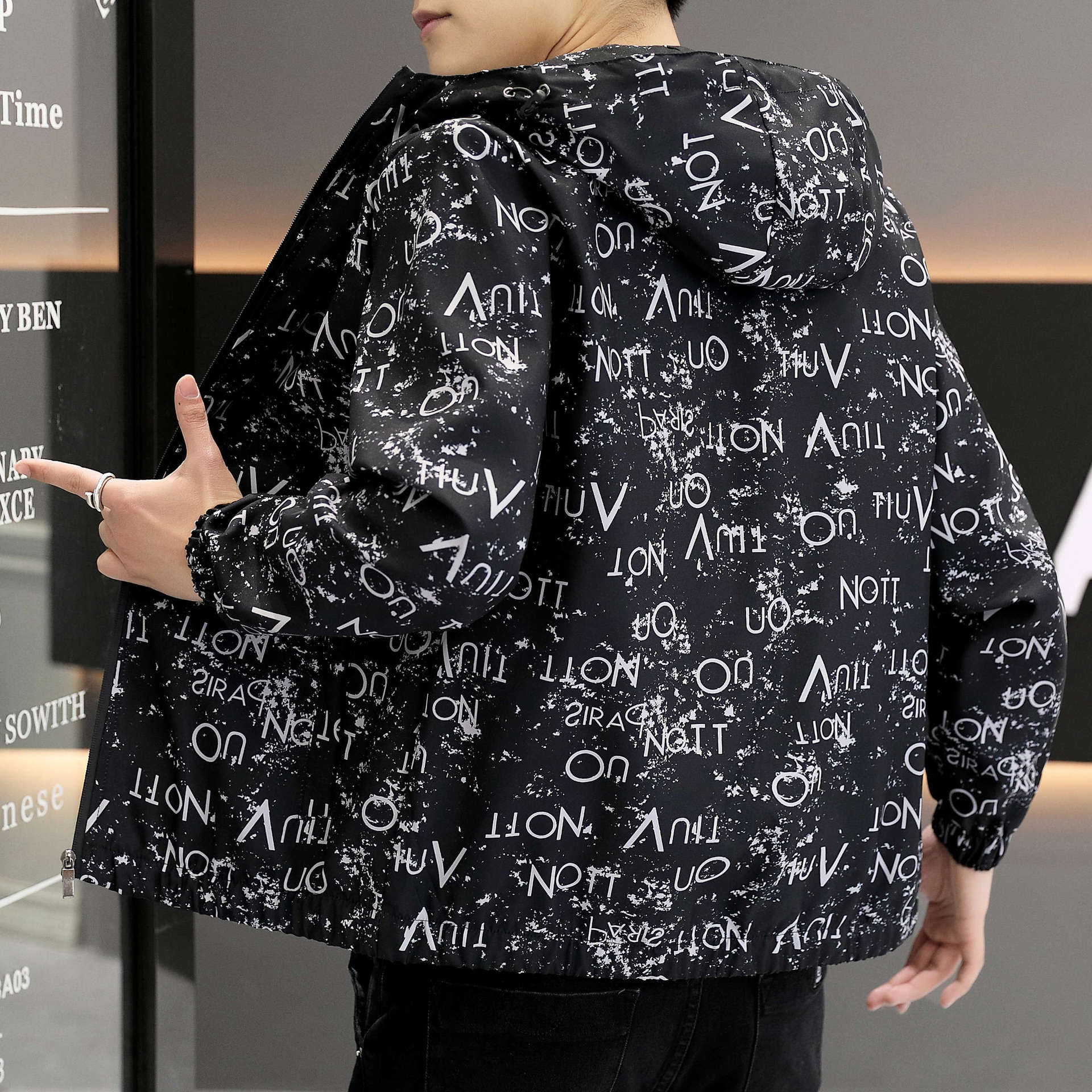 2024 Spring New Youth Large Size Thin Style Trendy Casual Korean Edition Spring and Autumn Coat Men's New Jacket