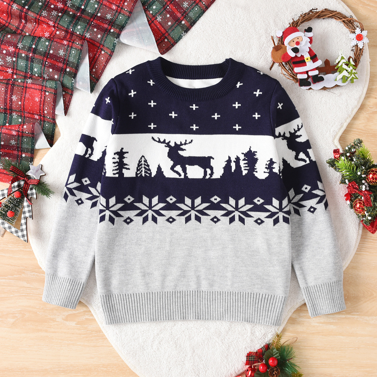 Foreign trade boys' sweaters, children's knitted sweaters, middle-aged children's autumn and winter base shirts, warm winter children's clothing