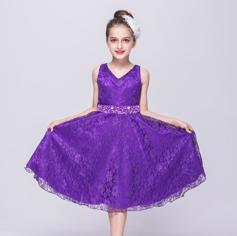 Hot selling girls' dresses, children's princess dresses, baby lace puffy dresses, school stage performance dresses in Europe and America