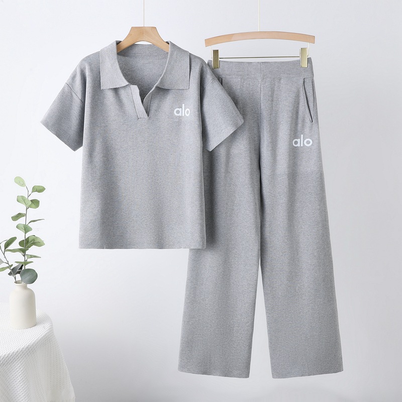 Cross border 2025 New Explosive Old Money Minimalist Knitted Casual Bottom Top Pants Set for Women Cross border 2025 New Explosive Old Money Minimalist Knitted Casual Bottom Top Pants Set for Women