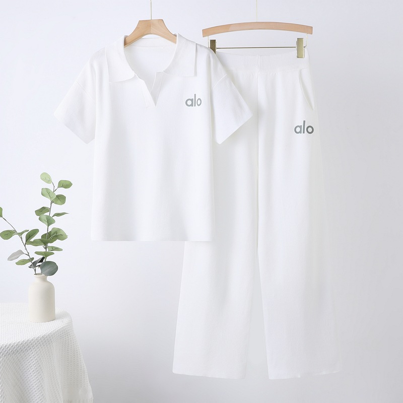 Cross border 2025 New Explosive Old Money Minimalist Knitted Casual Bottom Top Pants Set for Women Cross border 2025 New Explosive Old Money Minimalist Knitted Casual Bottom Top Pants Set for Women