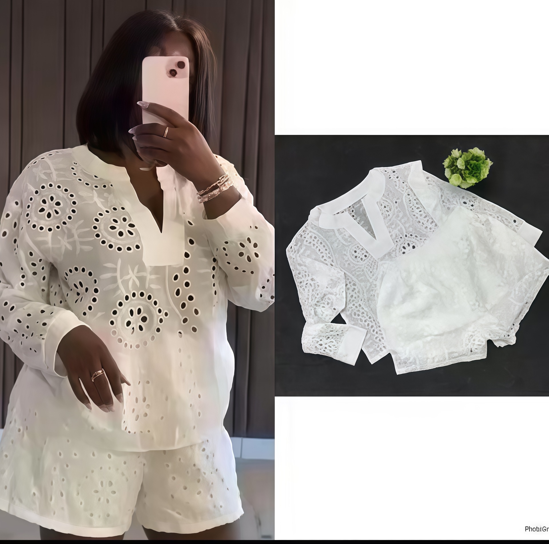 European and American Cross border Women's Clothing 2025 Spring New Collection Solid Color Long sleeved V-neck Top, Waist cinched Shorts, Casual Two Piece Set