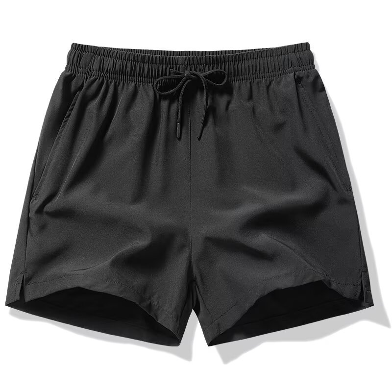 Short shorts, quick drying, oversized, loose fit, breathable zipper, Korean printed, foreign trade running ice silk five quarter pants Short shorts, quick drying, oversized, loose fit, breathable zipper, Korean printed, foreign trade running ice silk five quarter pants