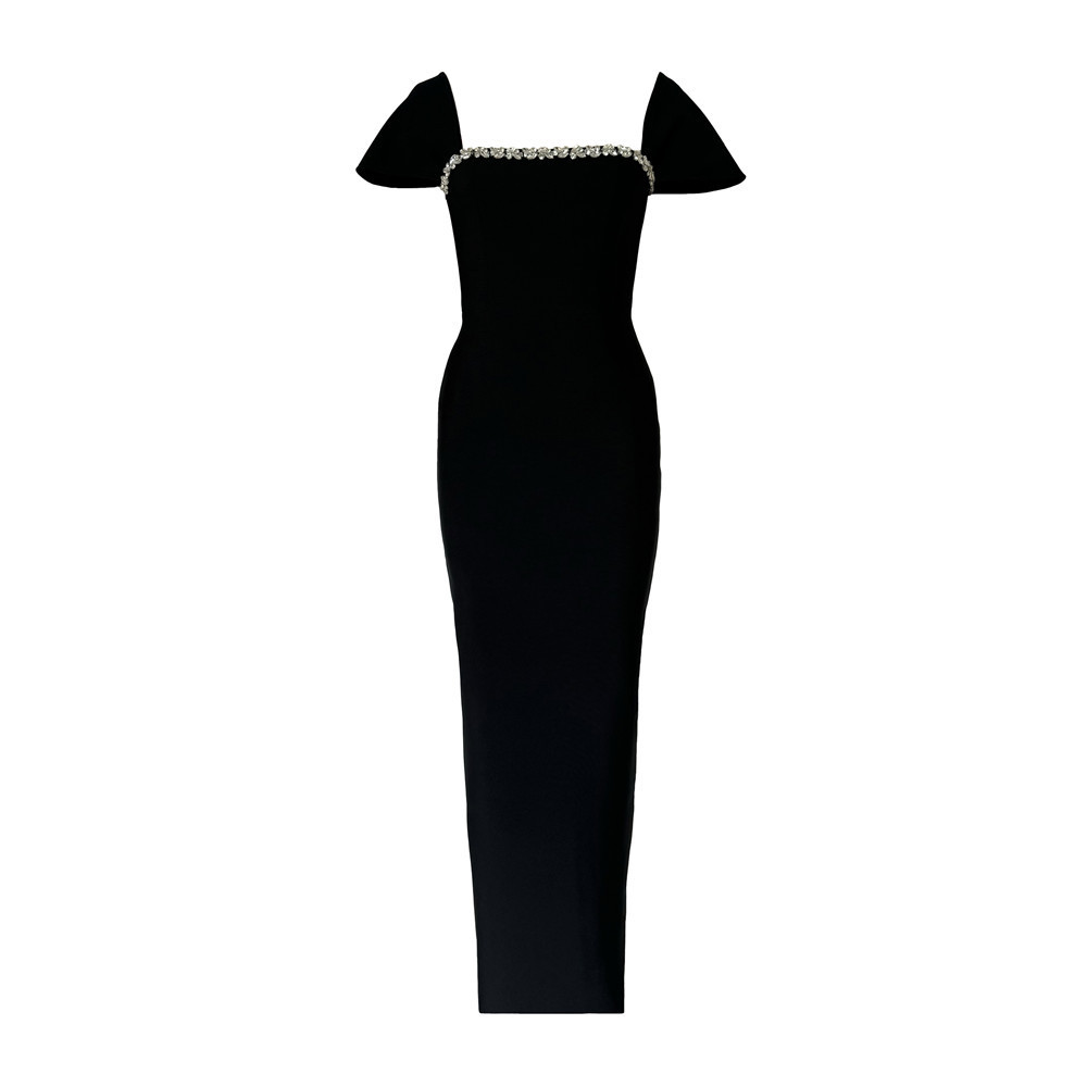 New Fashion Bandage Dress for Women's High End, Diamond studded Temperament, Hip hugging Dress, Cross border Dress from Europe and America New Fashion Bandage Dress for Women's High End, Diamond studded Temperament, Hip hugging Dress, Cross border Dress from Europe and America