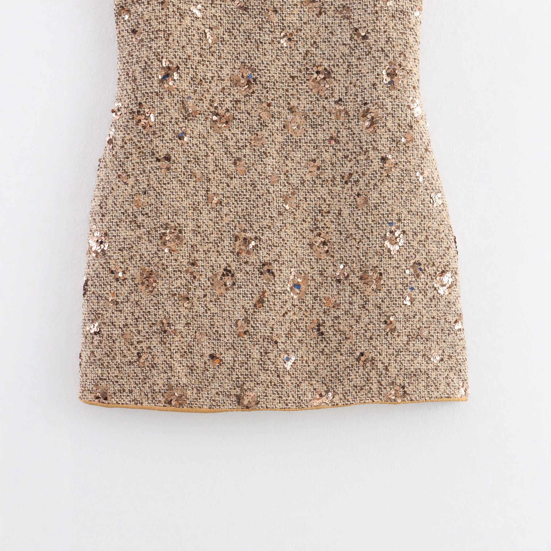 Foreign Trade 2025 Summer New Women's Clothing European and American Style Bead Decoration Small Fragrance Sleeveless Sexy Slimming Dress Foreign Trade 2025 Summer New Women's Clothing European and American Style Bead Decoration Small Fragrance Sleeveless Sexy Slimming Dress