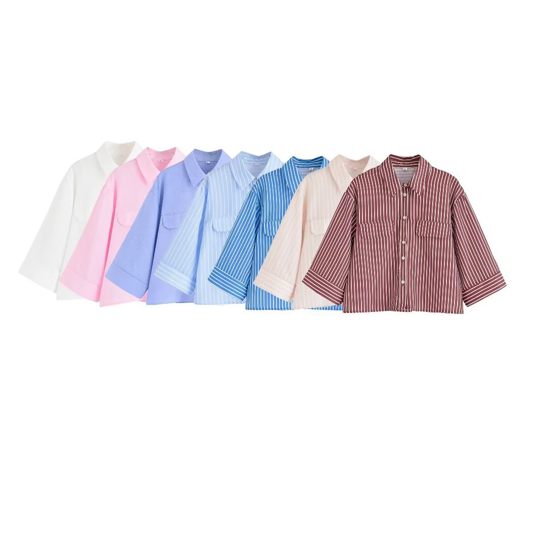 Foreign Trade 2025 Spring New Long Style Fashionable Loose and Casual Design, niche shirt top 2224666