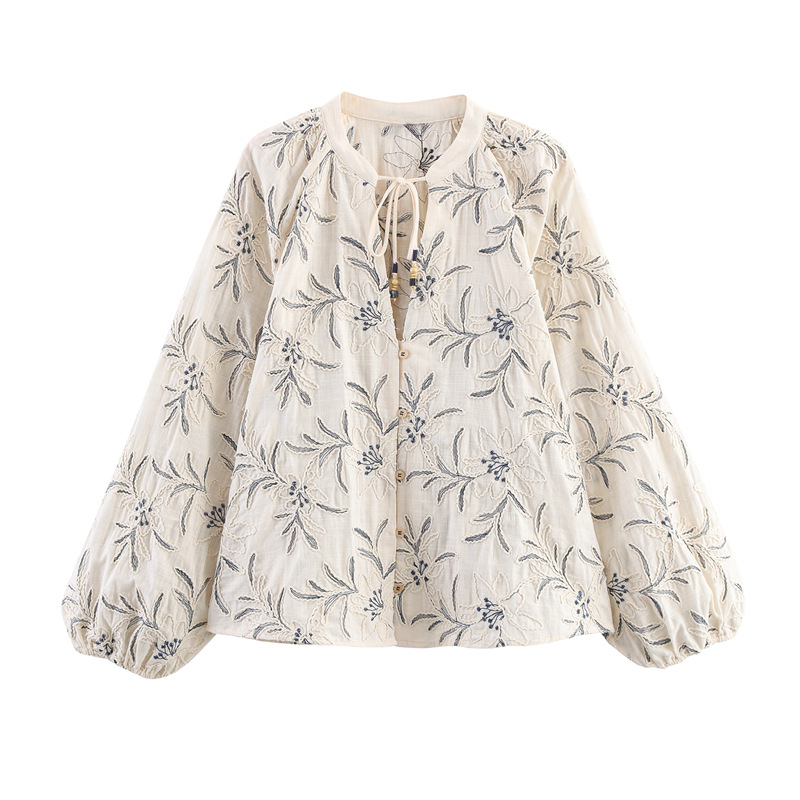 Foreign Trade 2025 Autumn New Long Style Fashionable Loose and Casual Design with a Small Niche Shirt Top 8741235