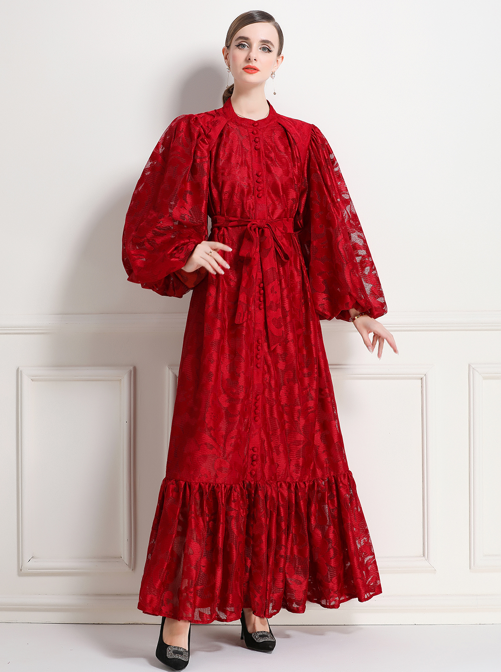 Actual export order lace dress extension 9928