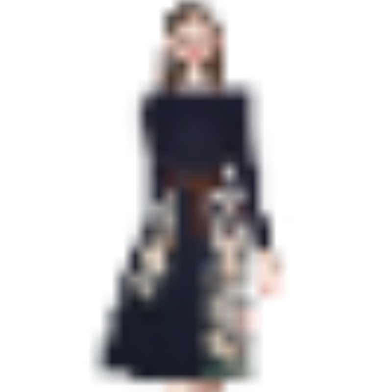 Realistic photo of slim fit lace up small fragrant style high waisted pleated knitted dress at special price Realistic photo of slim fit lace up small fragrant style high waisted pleated knitted dress at special price