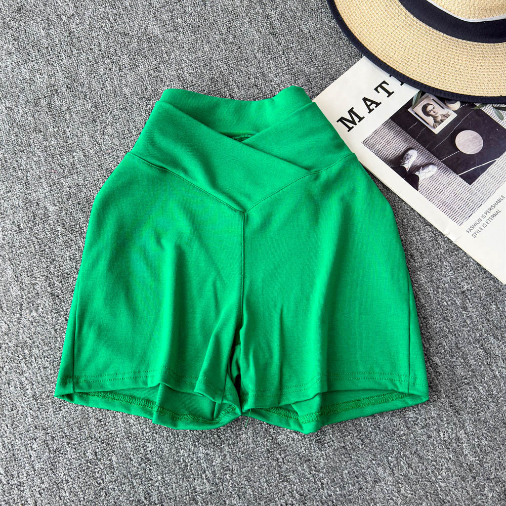 Spicy girl style V-waist slim fit brown high waisted shorts for women in spring and summer, fashionable and versatile, casual and trendy, slimming and hip hugging pants Spicy girl style V-waist slim fit brown high waisted shorts for women in spring and summer, fashionable and versatile, casual and trendy, slimming and hip hugging pants