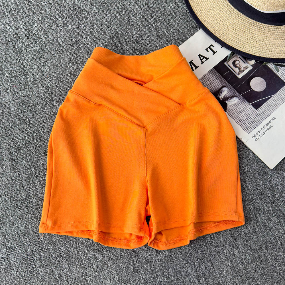 Spicy girl style V-waist slim fit brown high waisted shorts for women in spring and summer, fashionable and versatile, casual and trendy, slimming and hip hugging pants Spicy girl style V-waist slim fit brown high waisted shorts for women in spring and summer, fashionable and versatile, casual and trendy, slimming and hip hugging pants