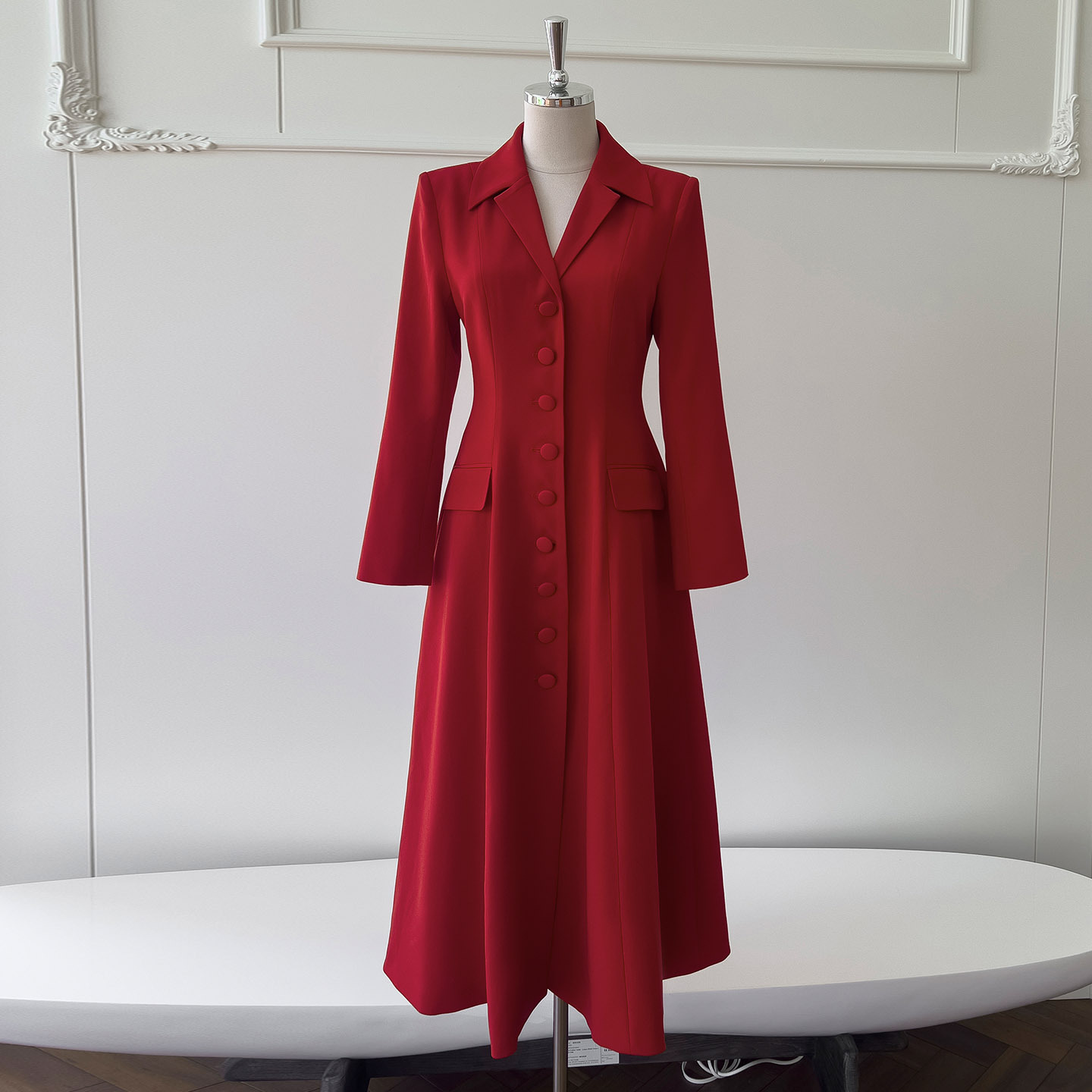 High end solid color dress with shoulder and suit skirt design, elegant temperament, autumn and winter new commuting style 69447 High end solid color dress with shoulder and suit skirt design, elegant temperament, autumn and winter new commuting style 69447