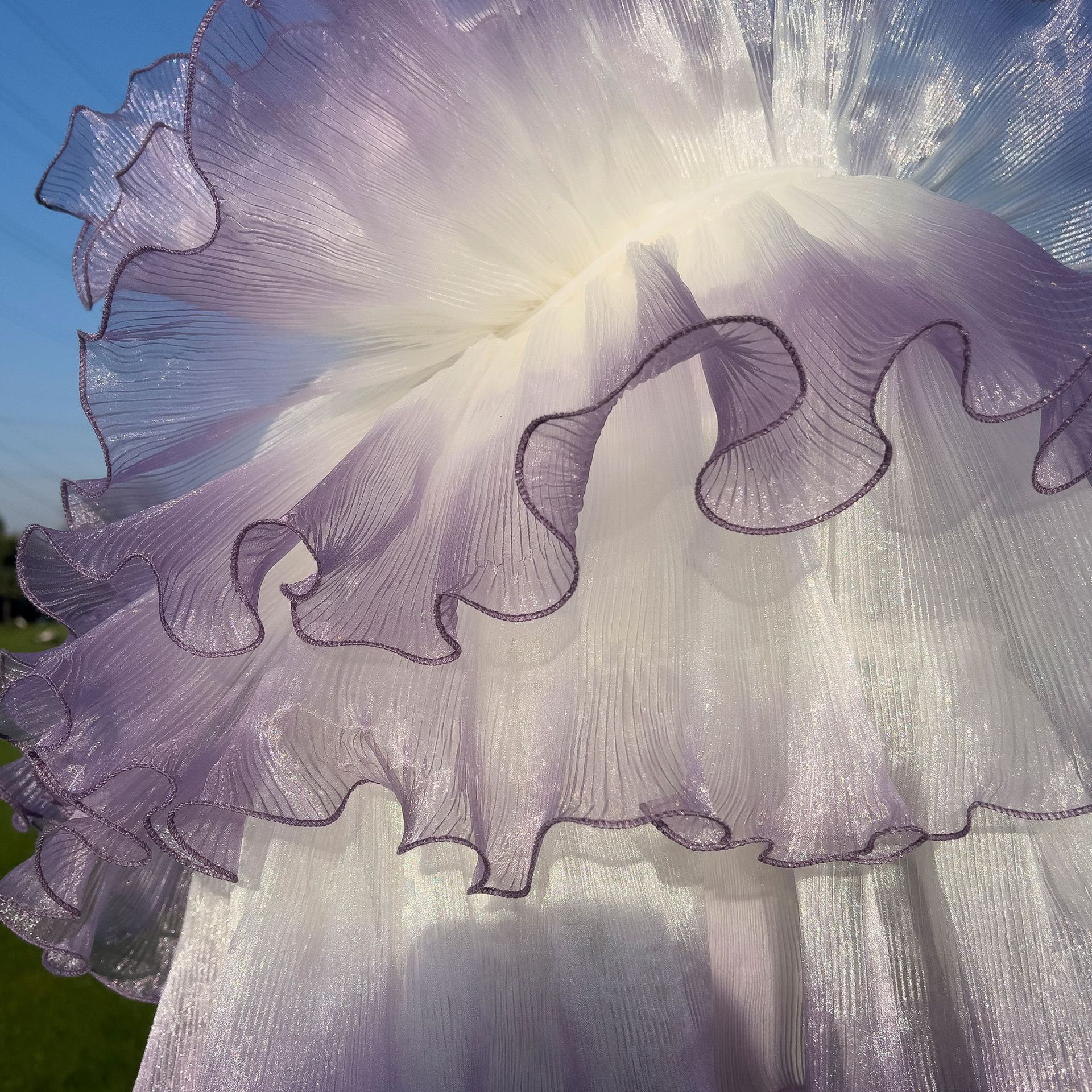 Temperament, socialite style, strapless strapless gradient purple dress, long cut waist slimming cake dress, dress 68571 Temperament, socialite style, strapless strapless gradient purple dress, long cut waist slimming cake dress, dress 68571