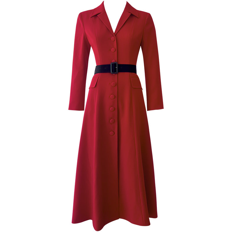 High end solid color dress with shoulder and suit skirt design, elegant temperament, autumn and winter new commuting style 69447 High end solid color dress with shoulder and suit skirt design, elegant temperament, autumn and winter new commuting style 69447