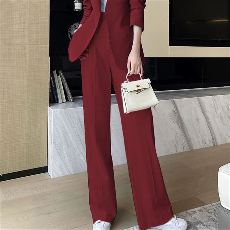 Spring and Autumn Korean version medium long slim fit small suit set for women in the spring of 2025, paired with explosive street casual suit temperament for women Spring and Autumn Korean version medium long slim fit small suit set for women in the spring of 2025, paired with explosive street casual suit temperament for women