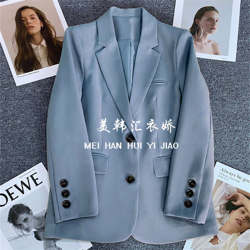 Off white suit jacket for women 2025 Spring and Autumn new style casual temperament Spring and Autumn explosive street small suit jacket for women Off white suit jacket for women 2025 Spring and Autumn new style casual temperament Spring and Autumn explosive street small suit jacket for women