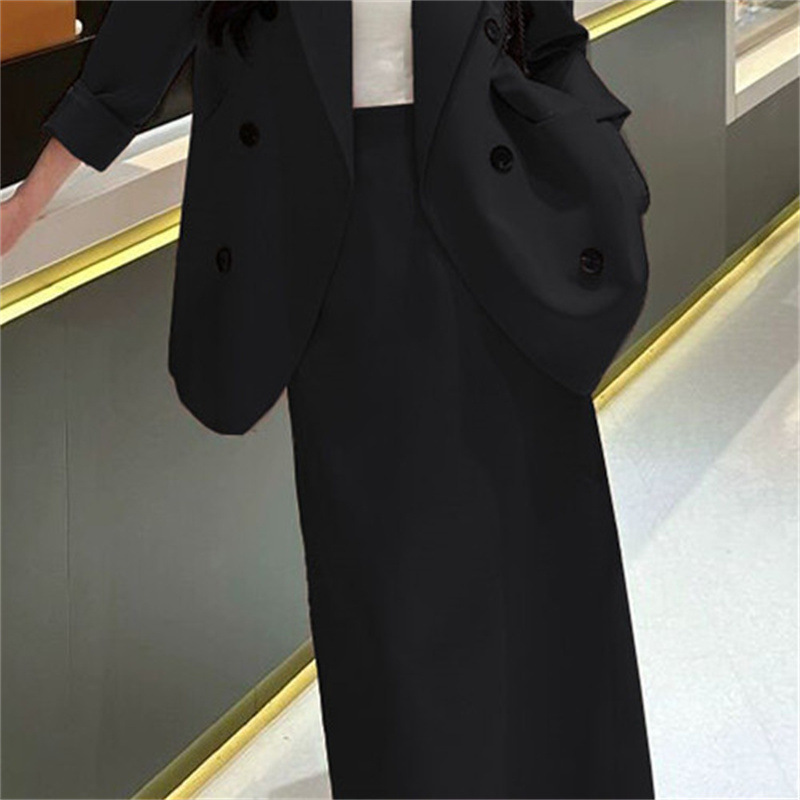 Korean version set, women's pink suit jacket, tea style outfit, half skirt, capable temperament, new two-piece Korean set Korean version set, women's pink suit jacket, tea style outfit, half skirt, capable temperament, new two-piece Korean set