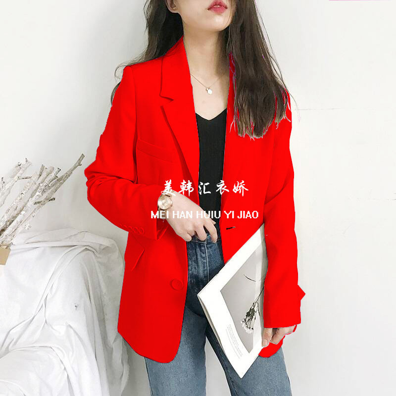 Women's new small suit jacket 2025 Korean version Spring and Autumn casual loose internet famous autumn suit top British trend Women's new small suit jacket 2025 Korean version Spring and Autumn casual loose internet famous autumn suit top British trend