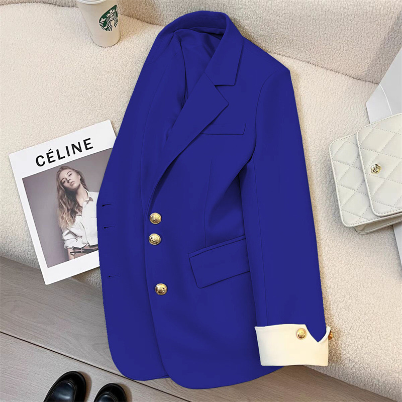 White suit jacket for women, spring 2025 new style, casual temperament, socialite, high-end feeling, explosive street, trendy suit this year White suit jacket for women, spring 2025 new style, casual temperament, socialite, high-end feeling, explosive street, trendy suit this year