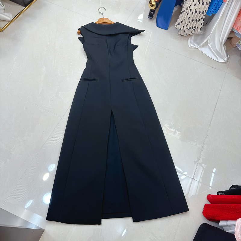 Thirteen line socialite mature style U-shaped backless Vietnamese new slit niche design dress curve A2 # 8031 Thirteen line socialite mature style U-shaped backless Vietnamese new slit niche design dress curve A2 # 8031