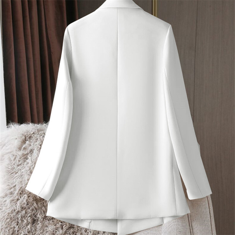 White suit jacket for women, Spring and Autumn 2025 new item, petite Spring and Autumn suit jacket, temperament Korean version casual women White suit jacket for women, Spring and Autumn 2025 new item, petite Spring and Autumn suit jacket, temperament Korean version casual women