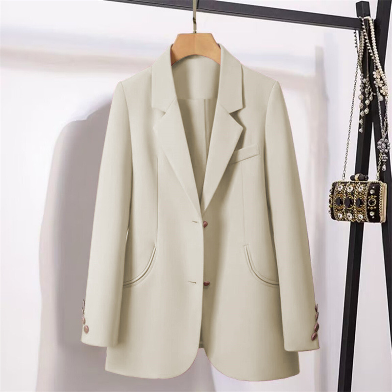 Spring and Autumn suit jacket for petite women 2025 Spring and Autumn new Korean style temperament goddess style niche casual suit Spring and Autumn suit jacket for petite women 2025 Spring and Autumn new Korean style temperament goddess style niche casual suit