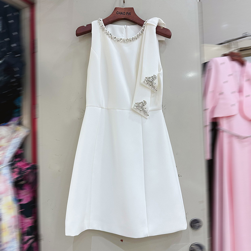 Thirteen elements of Australia's gentle design with a touch of gold, American party high-end diamond sleeveless A-line dress A2 # 1016 Thirteen elements of Australia's gentle design with a touch of gold, American party high-end diamond sleeveless A-line dress A2 # 1016