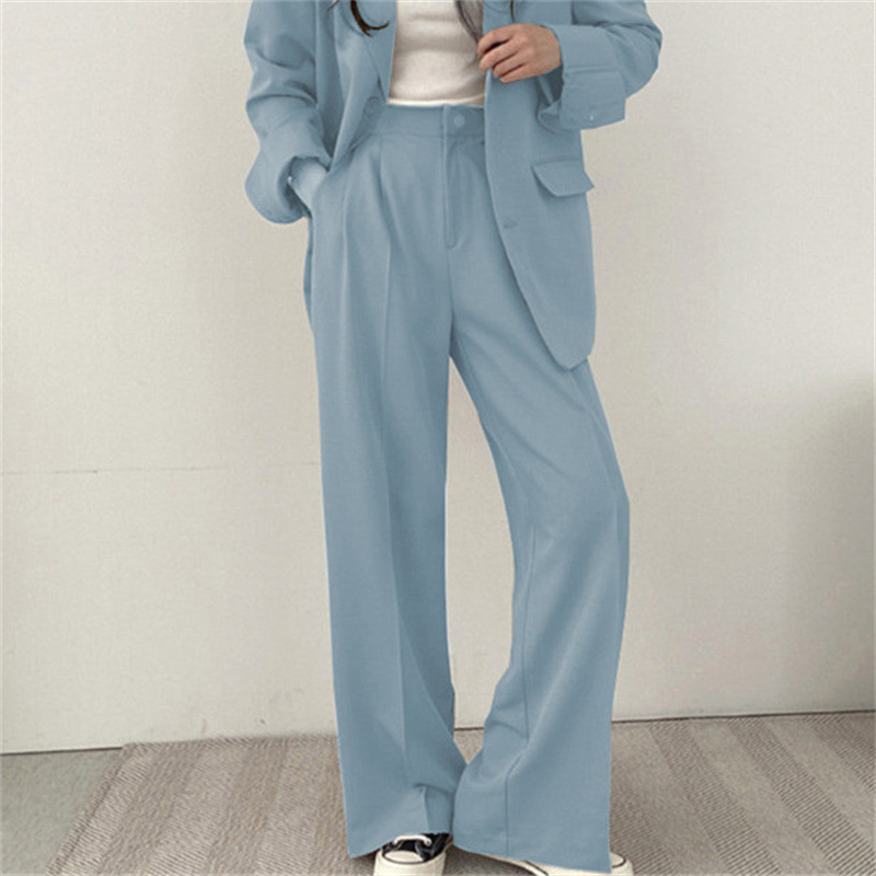 Black suit pants for women in Spring and Autumn 2025, new straight leg hanging feeling, oversized pants, small professional casual cigarette pipe pants Black suit pants for women in Spring and Autumn 2025, new straight leg hanging feeling, oversized pants, small professional casual cigarette pipe pants