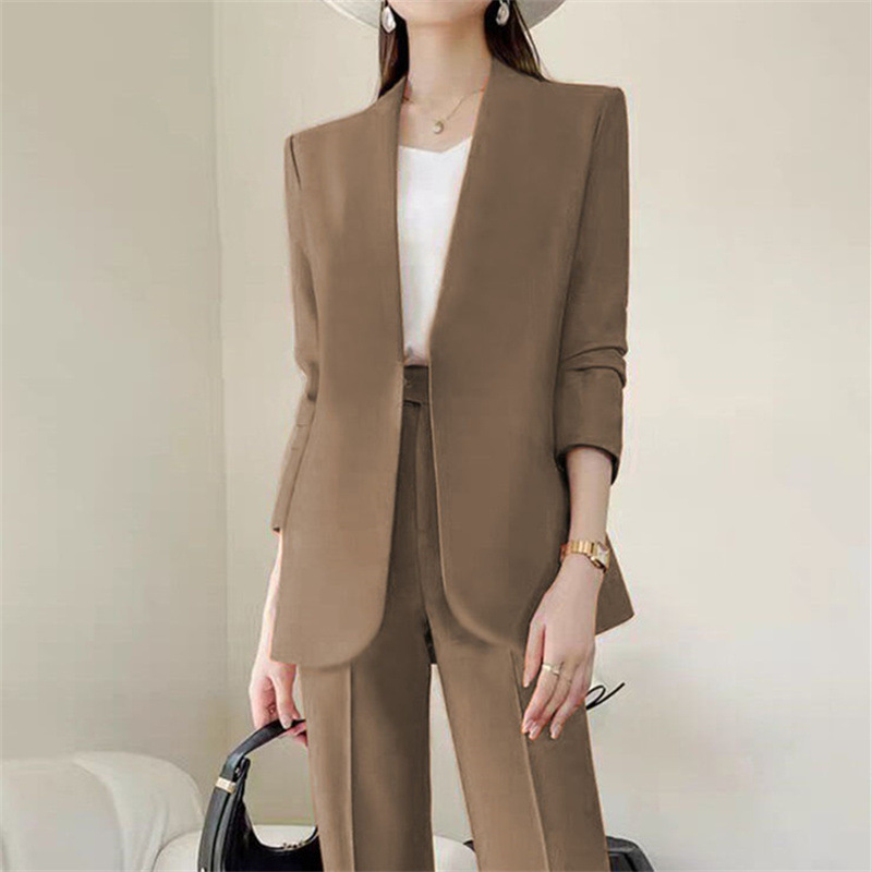 Spring and Autumn Suit Set for Women Spring and Autumn 2025 New Korean Edition Sensational Street Casual Fashion Temperament Professional Suit for Women