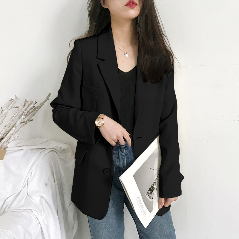 Women's new small suit jacket 2025 Korean version Spring and Autumn casual loose internet famous autumn suit top British trend Women's new small suit jacket 2025 Korean version Spring and Autumn casual loose internet famous autumn suit top British trend