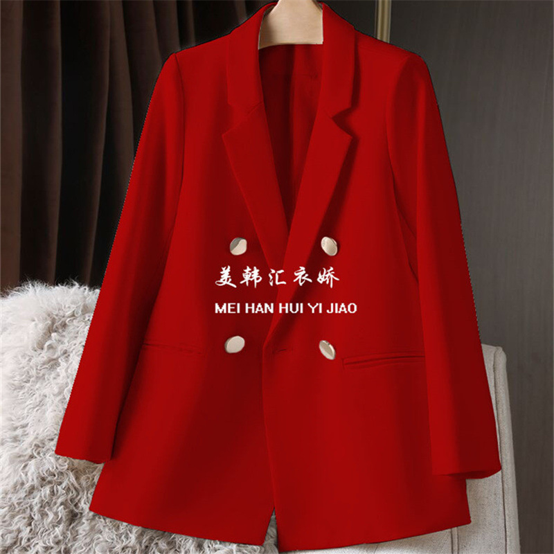 White suit jacket for women, Spring and Autumn 2025 new item, petite Spring and Autumn suit jacket, temperament Korean version casual women White suit jacket for women, Spring and Autumn 2025 new item, petite Spring and Autumn suit jacket, temperament Korean version casual women