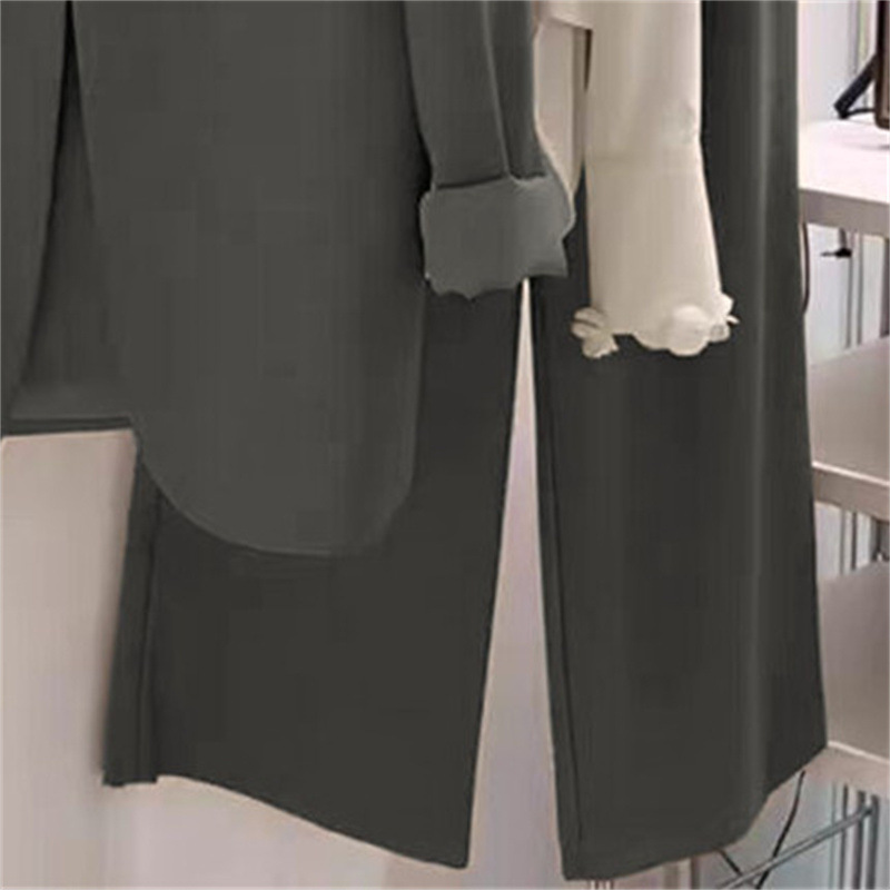 2025 Spring and Autumn plus size suit set, women's fat mm loose casual formal suit, wide leg pants two-piece set, small suit jacket 2025 Spring and Autumn plus size suit set, women's fat mm loose casual formal suit, wide leg pants two-piece set, small suit jacket